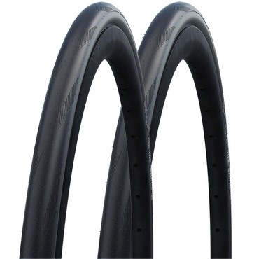 Pack of 2 Schwalbe One Plus Tire - 700 x 28, Clincher, Wire, Black/Reflective,