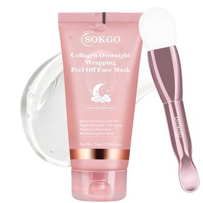 Sokgo Collagen Overnight Wrapping Mask, 2.53 Fl Oz (Pack of 1), 1PCS 