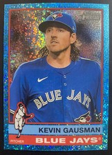 2025 Topps Heritage - Kevin Gausman #188 Chrome Light Blue Sparkle Refractor