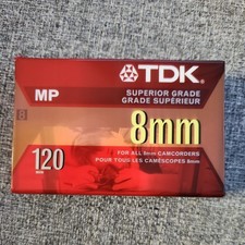 TDK 8mm 120 Minute Superior Grade Camcorder Video Tape NEW Sealed Made in Japan