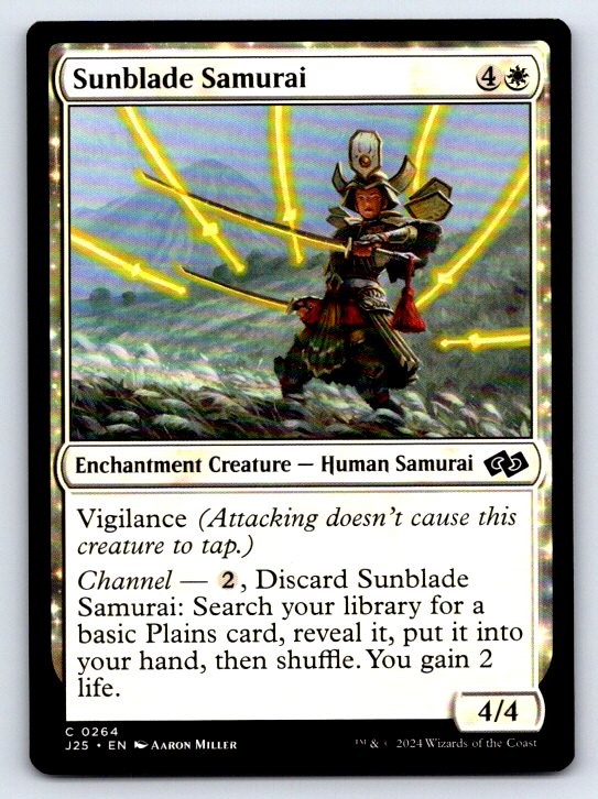 Sunblade Samurai 264 Common Foundations Jumpstart Magic: The Gathering