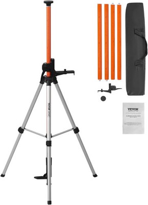 Laser Level Tripod, 1/4''-20 & 5/8''-11 Thread Mount, 40.94-133.85 Inch Height Adj
