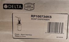 Delta RP100734KS Trinsic Metal Soap Dispenser - Black Stainless