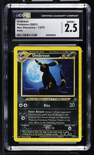 Umbreon (Unlimited) graded CGC 2.5 for sale on eBay