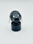 Vintage Fisher Price Little People Wood Black Dog Droopy White Plastic Ears 1963