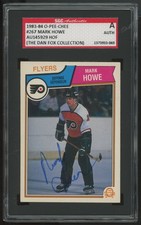 1983-84 OPC O-Pee-Chee Signed Autograph Mark Howe Philadelphia Flyers #267