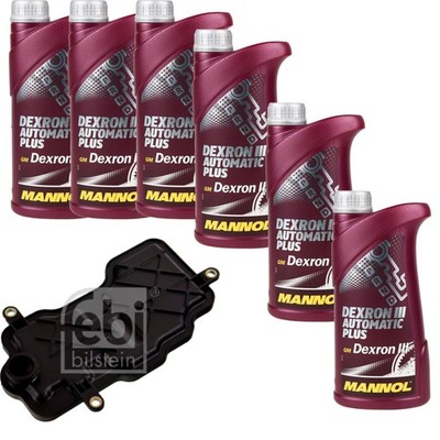 6 L MANNOL Dexron III FEBI Getriebeölfilter für Subaru Forester 2.0 AWD Impreza