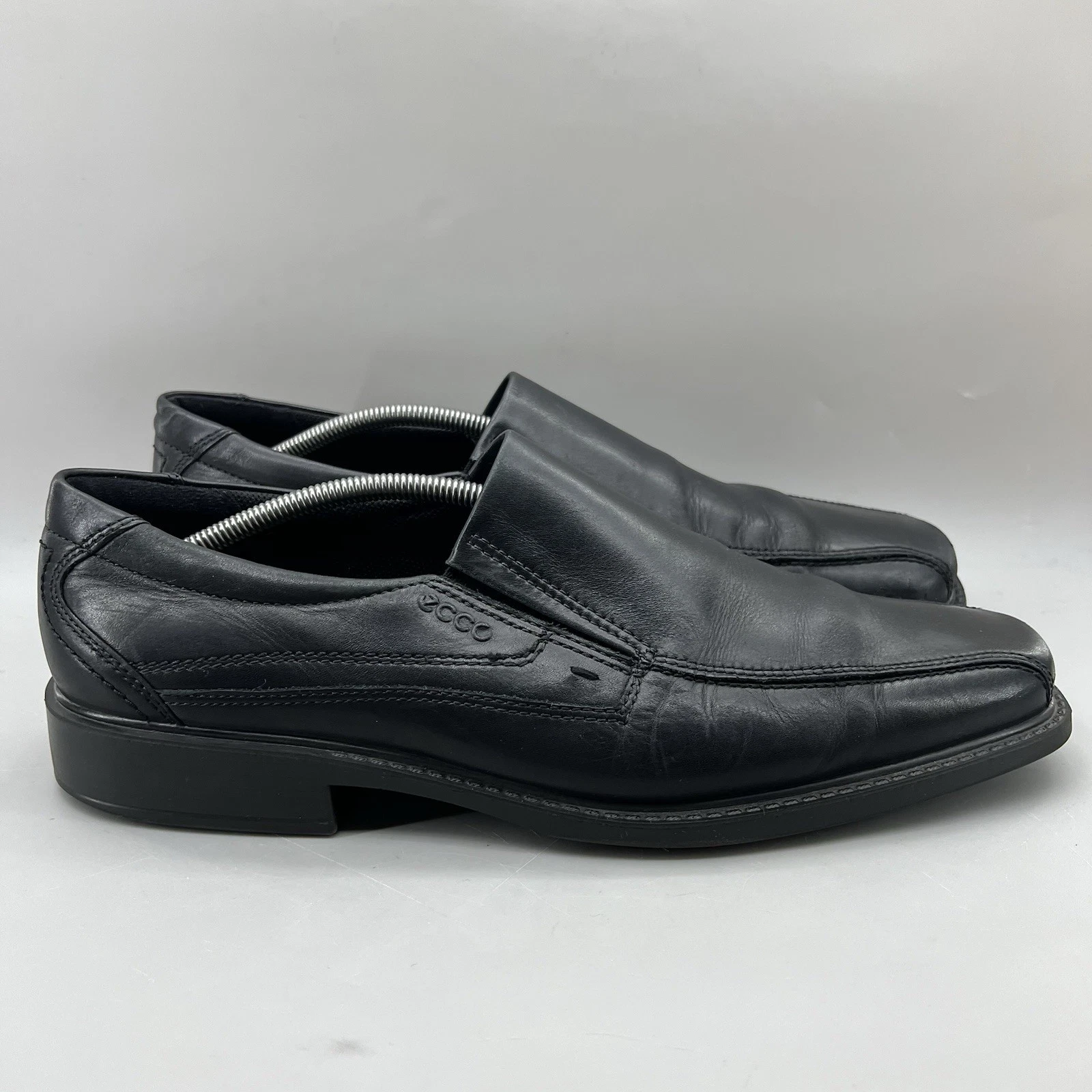 Mocassini slip on ECCO New Jersey da uomo taglia 13 US 47 EU scarpe comode in pelle nera