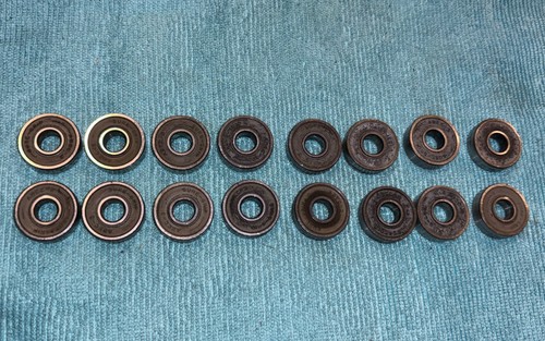Sure-Grip ABEC-3 Roller Skate Bearings Lot of 16, used