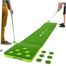 GoSports BattlePutt Golf Putting Game Set - 11 ft Backyard Putting Green Pong