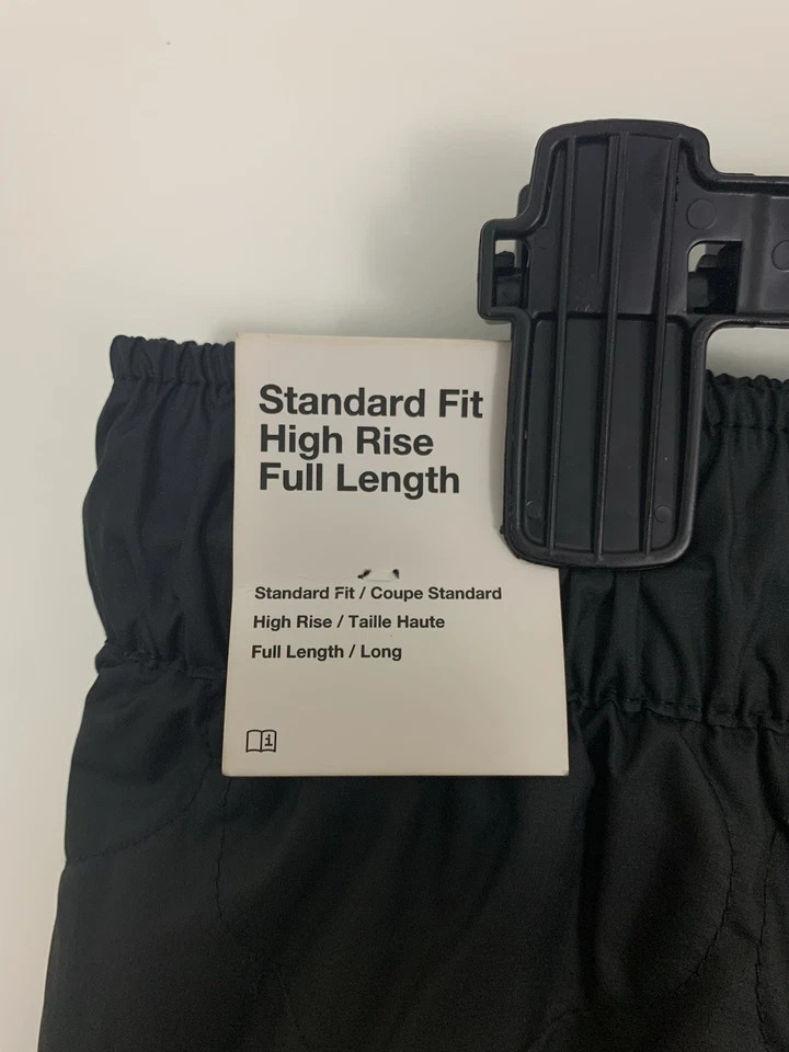 Nike Essential Quilted High Waist Open Hem Insulated Pants Black FB8722 Women M image 6