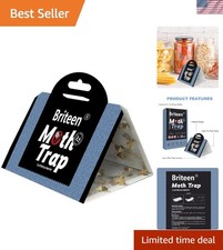 10 Pack Pantry Moth Traps Safe and Effective for Food and Clothing- Glue Trap...