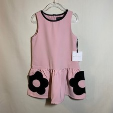 Victoria Beckham for Target Blush Flower Pocket Drop Waist Dress Girls Size XS