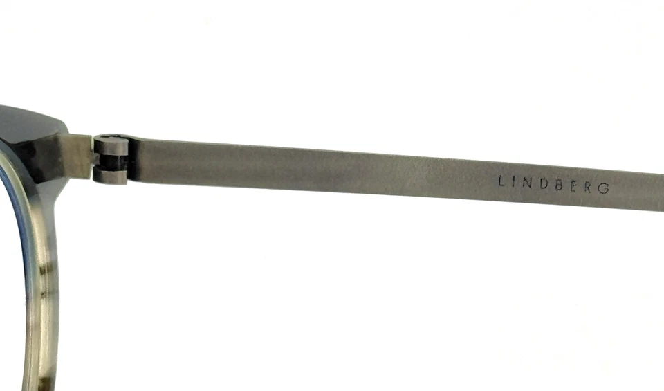 Óculos Lindberg Acetanium 1043 030/BF1I AI06 preto bronzeado redondo 49-19-135 B:42 - Imagem 4 de 4