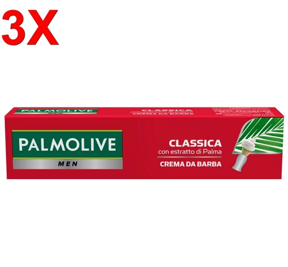 3 X Palmolive Crema da Barba Aftershave All'Aloe Vera 100 ML