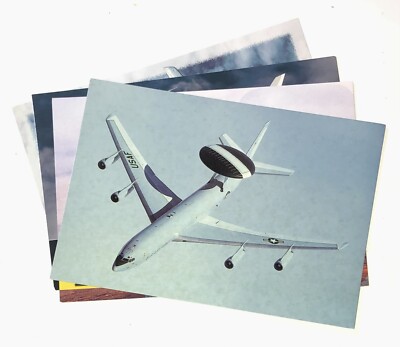 Lot of 4 Postcards E-3 Sentry AWACs Boeing 707 767 Plane US Air Force Jet  6x4
