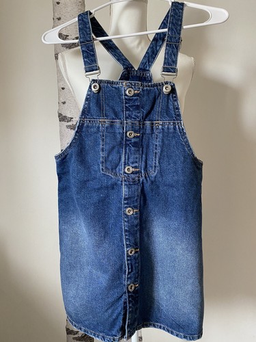 Zara Girl Denim Overall Dress Blue Size 11-12Y
