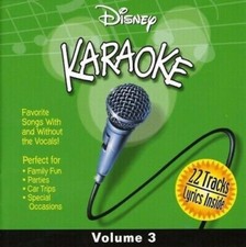 Disney Karaoke, Volume 3 CD, 2001, Walt Disney Records NEW FREE Shipping