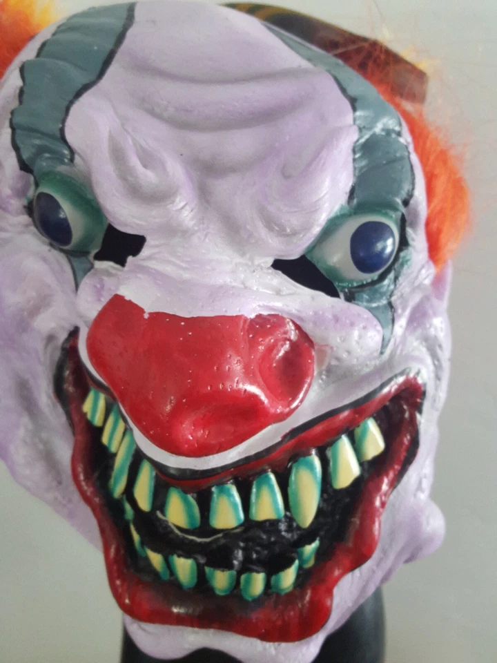 Berzerk Clown Forum Novelties Berzerk Costume Mask, As Shown, One Size NWT - Image 2 of 4