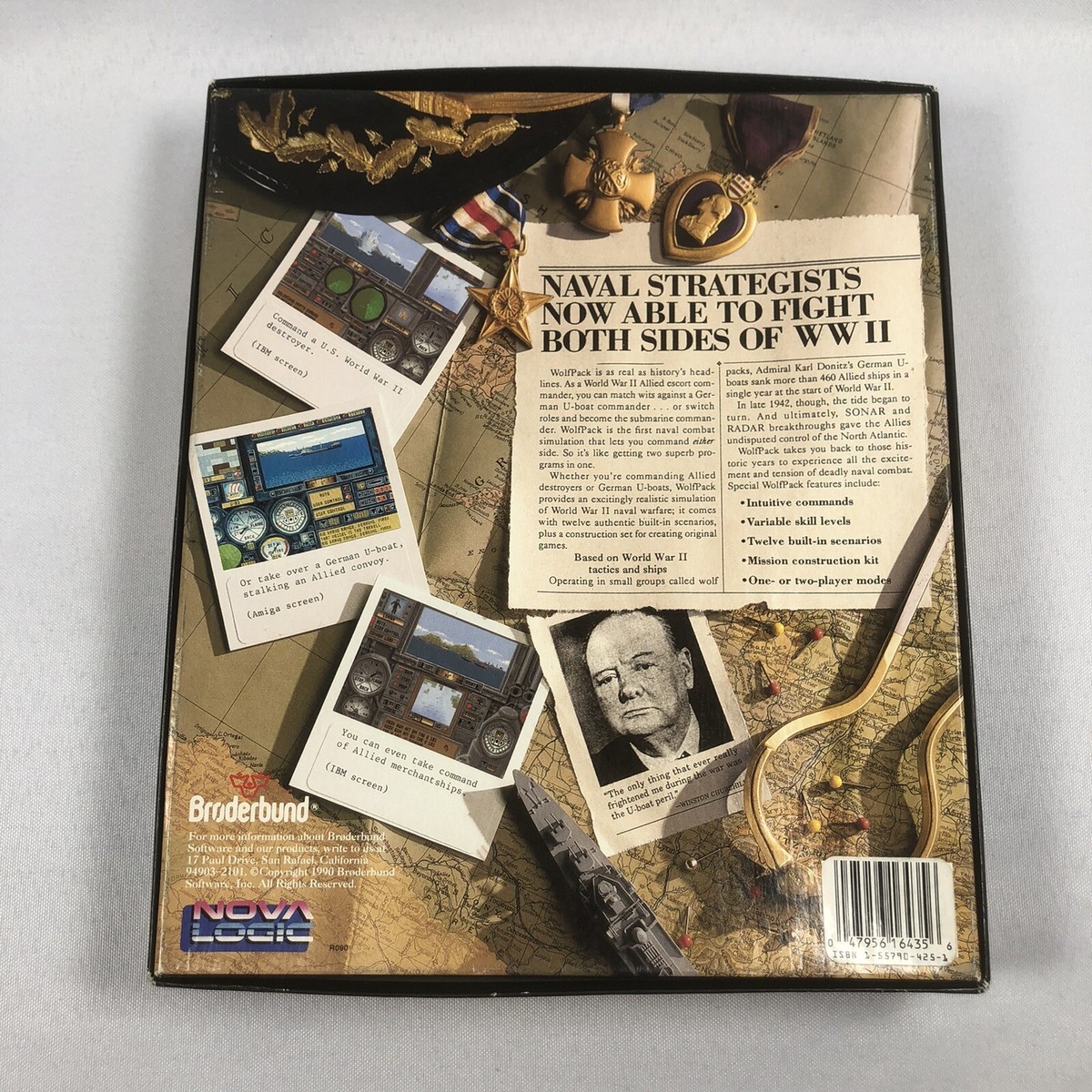 Jeu Vidéo Wolf Pack Amiga Complet Novalogic 1989 - Vintage - Très Bon état