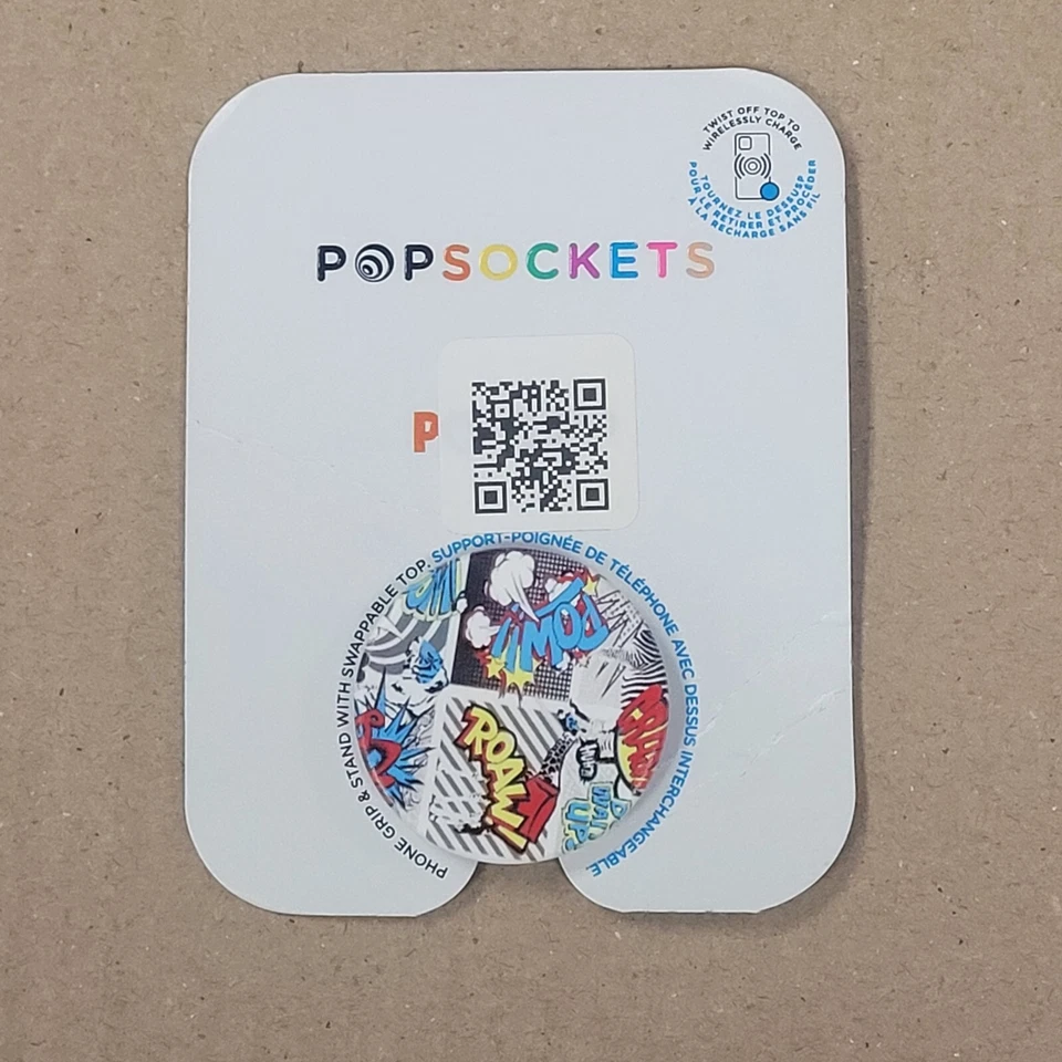 PopSocket Comic Design Collapsible Grip Stand Universal Phones and Tablet Holder - Image 2 of 4