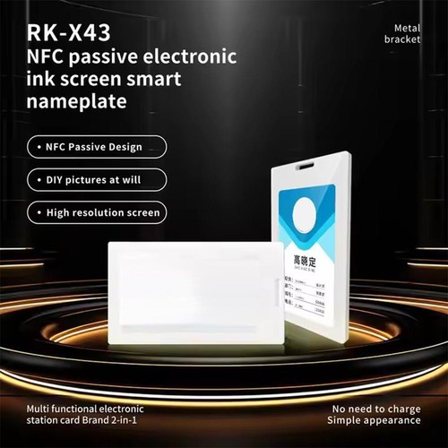 Badge E-Ink Smart Badge Holder Editable Smart Electronic Badge Ink GX D1Y8 O6H9 - Afbeelding 4 van 11