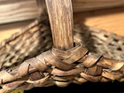 FARMHOUSE Antique Oak Primitive Fixed Handle Flower Gathering Basket Amish 1930s — photo 7