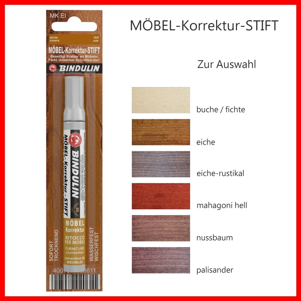 Bindulin MK Möbel-Korrektur-Stift, div. Farben zur Auswahl
