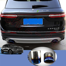 Fit For Lincoln Corsair 2020-2023 Blue steel Tail Pipe Exhaust Pipe Cover 2PCS