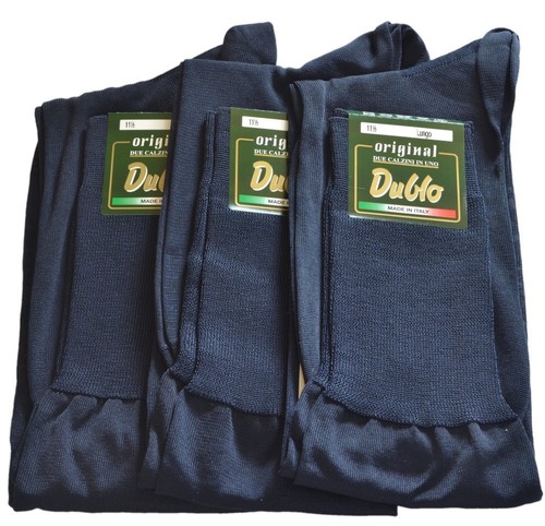 3 Paia calzini lunghi da uomo in cotone filo di scozia Dublo art. CD0339S - Foto 4 di 4