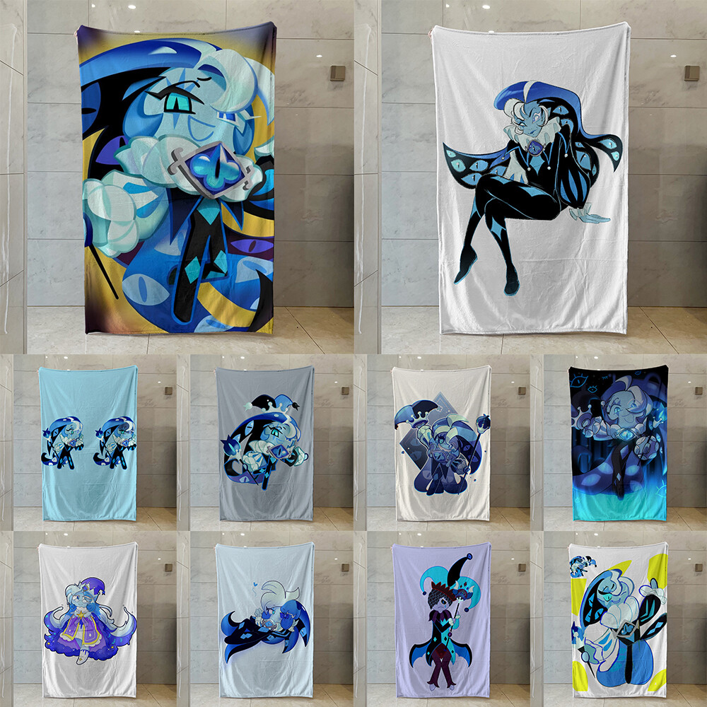 Shadow Milk Cookie Multi-Eye Wizard Girl Blanket - Cookie Run