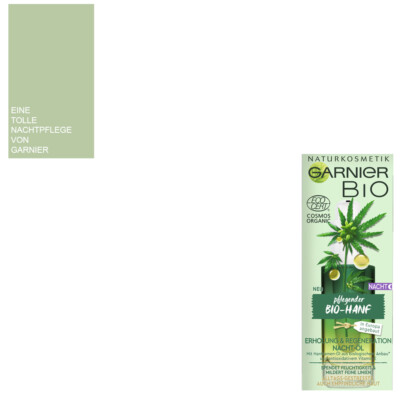 1x30ml Garnier Gesichts-Öl Nacht-Serum pflegender Bio-Hanf + Vitamin E