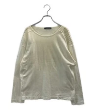 ISSEY MIYAKE men's 3D long sleeve T-shirt brush tag Free Size white Solid USED