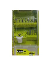 RYOBI Rotary Tool 16-Piece Carving Engraving Kit Wood Metal Plastic Glass Stone