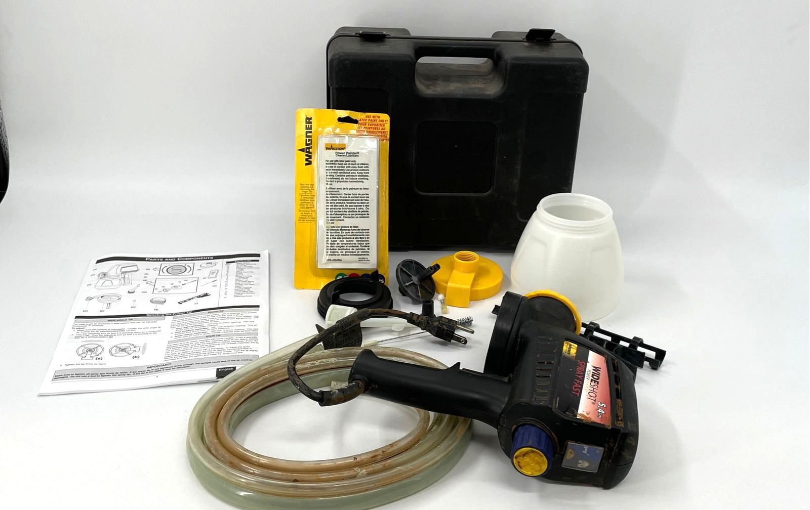 Wagner 305 Paint Sprayer Case Instructions Cleaner & More eBay