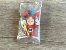 Vintage 1988 Dominos Pizza Noid 3” PVC Figure Wizard Variant Design Claymation