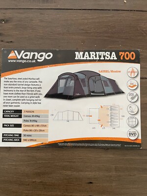 Vango Maritsa 700 used tent for sale UK