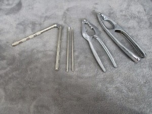 Nutcracker Lobster Crab Cracker And Pins Stainless Steel 5pcs