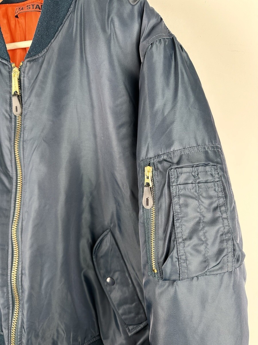 Vintage Y2k DELTA STAR Aviator MA-1 Military Bomber Jacket Vintage Y2k DELTA STAR Aviator MA-1 Military Bomber Jacket