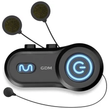 GDM HyperSonic Motorcycle Helmet Intercom Bluetooth headset