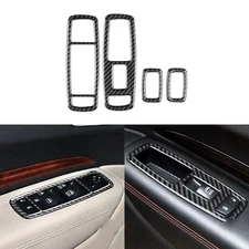 Carbon Fiber Window Lift Switch Panel Cover For Dodge Durango Grand Cherokee