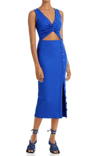 Fore Women's Ribbed Cutout MIDI Dress 