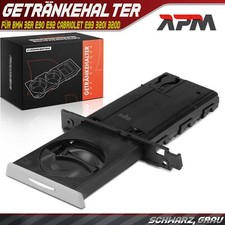 Getr�nkehalter Beifahrerseite Rechts Schwarz Grau f�r BMW 3er E90 316d E92 330i
