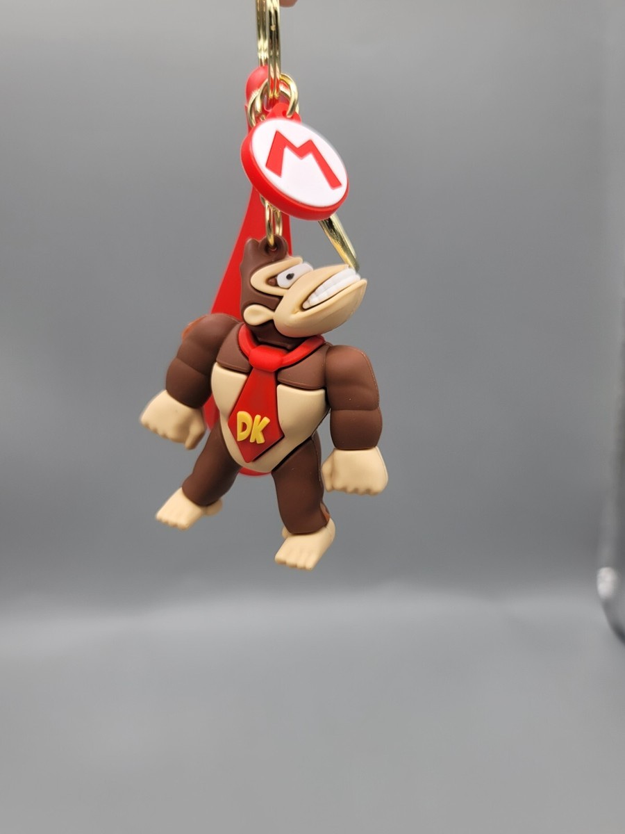Donkey Kong 3D Super Mario Figure Keychain with Carrying
