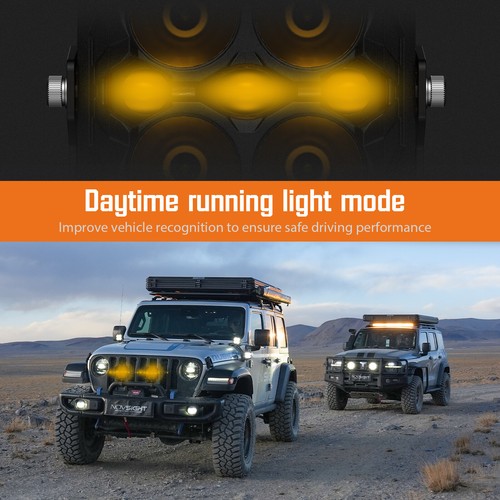 NOVSIGHT CYBER 6'' LED Pods Work Lights Flood Spot Lamp For Jeep Driving Offroad - Picture 14 of 16