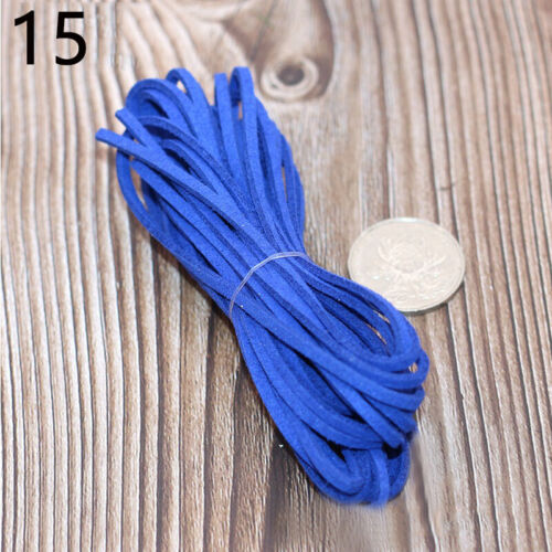 Leather Jewelry Cord for 5m Bracelet String Rope Necklace Jewelry Making Finding - Picture 27 of 40