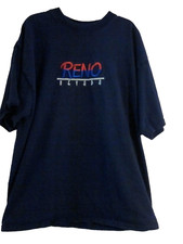 Reno Nevada Men's Size XLarge Made In USA T-Shirt Blue Red White Short Sleeve