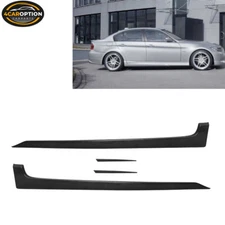 Fits 06-08 BMW E90 4Dr Sedan AC-S Style Side Skirts Extension Lip PU