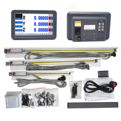 3-Achsen Digitalanzeige DRO-Kit - Mit Optischen Linearskalen Bis 400mm