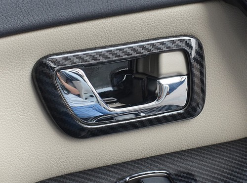 For Mitsubishi Pajero Shogun V80 2007-2021 Side Door Cup Bowl Cover Trim 4pcs - Picture 4 of 8